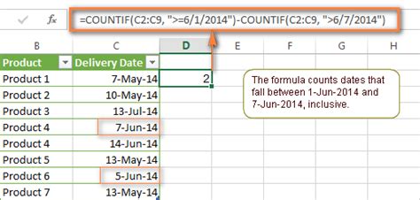 Excel Countif with Two Conditions Example 6