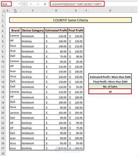 COUNTIFS Best Practices 2