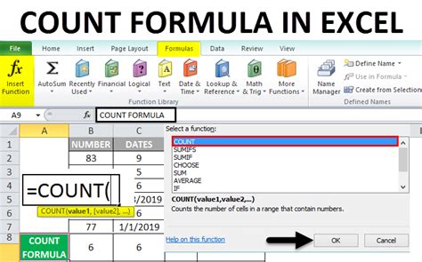 Excel Counting with Formulas