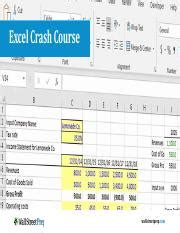 Excel Crash Resources