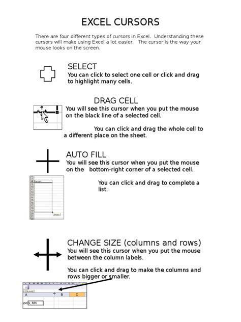 Excel cursor fix 6