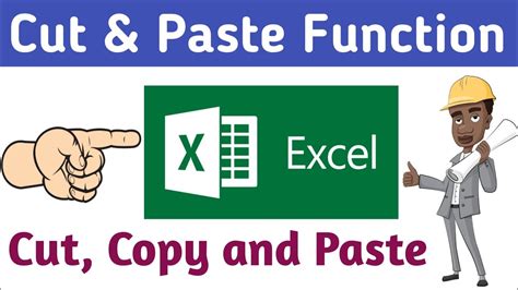 How cut and paste works in Excel