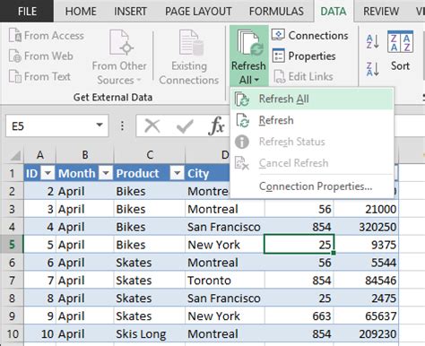 Excel Data Connection