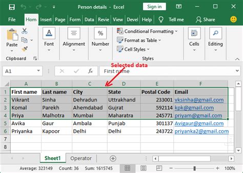 Excel Data Copying