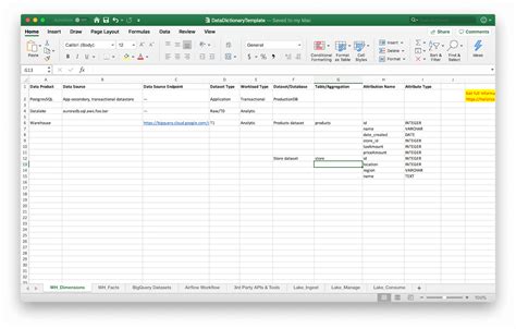 Excel Data Dictionary Software