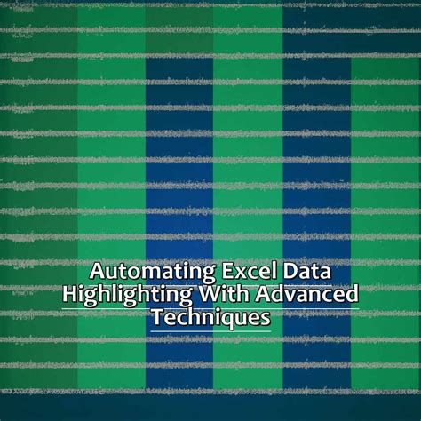 Excel Data Highlighting Techniques