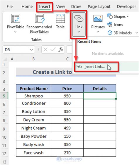 Linking Excel Data to Word Documents