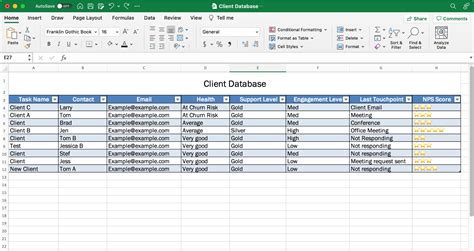 Excel data management