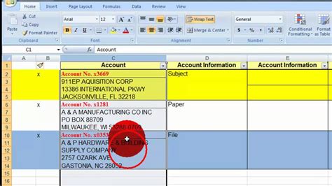 Excel Data Manipulation