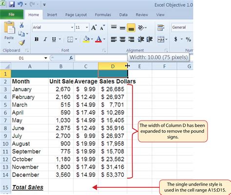 Excel Data Manipulation and Formatting