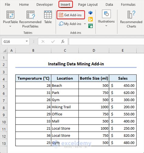 Excel Data Mining Add-ins