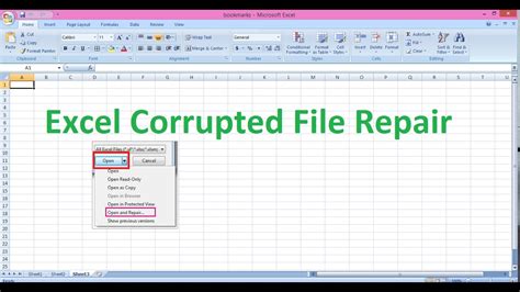 Excel data repair