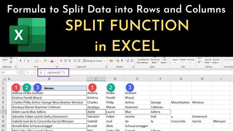 Excel Data Splitting Methods