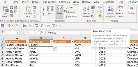 Excel data splitting tools