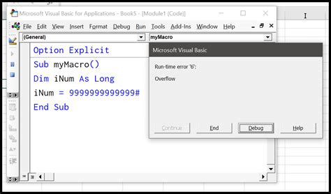 Excel Data Type Mismatch Error