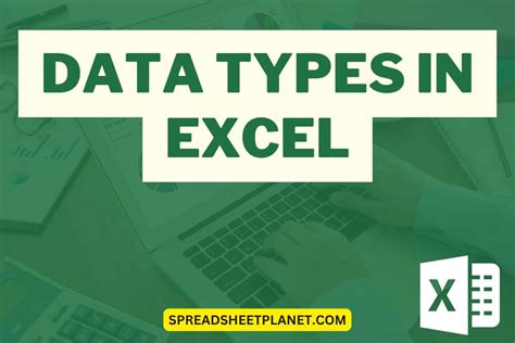 Why Change Data Types in Excel