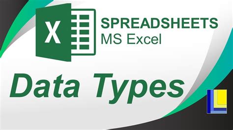 Excel Data Types