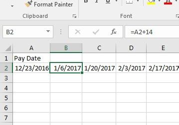 Excel Date Calculations Example 10