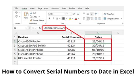 Excel Date Conversion Example 1