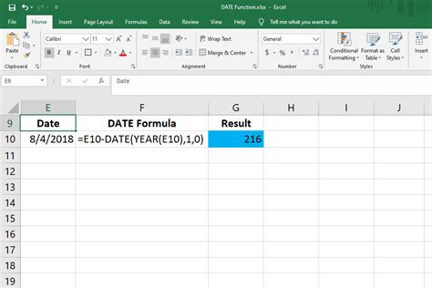 Excel Date Counting