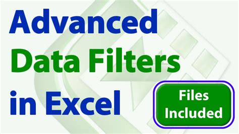 Excel Date Filtering Advanced Techniques