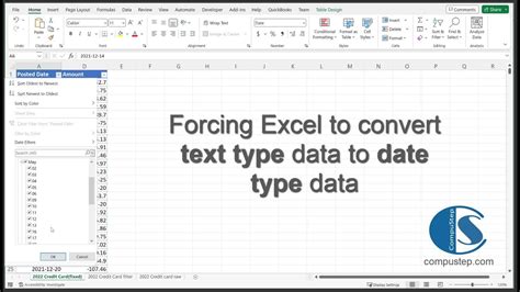 Excel Date Filtering Troubleshooting