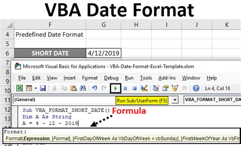 Excel date format VBA macro