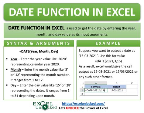 Excel DATE Function