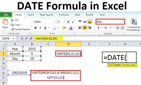 Using the DATE function to create a sequence of months