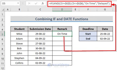 Excel Date Greater Than Example 1