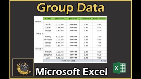 Excel Date Grouping