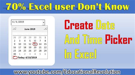 Excel date picker