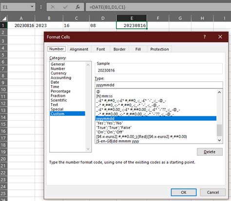 Excel date recognition 4