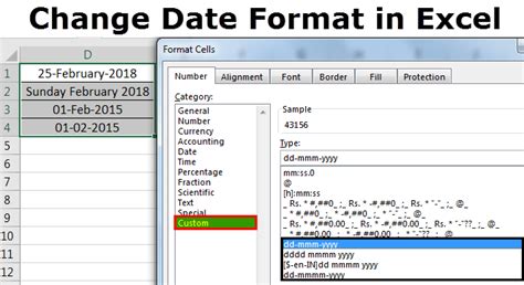 Excel date recognition date formatting