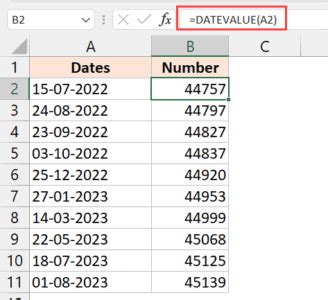 Date Serialization in Excel