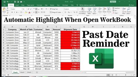 Excel date templates for various calculations