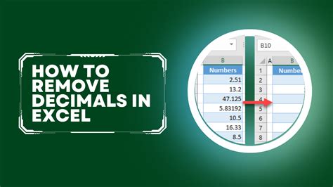 Excel decimal management tips