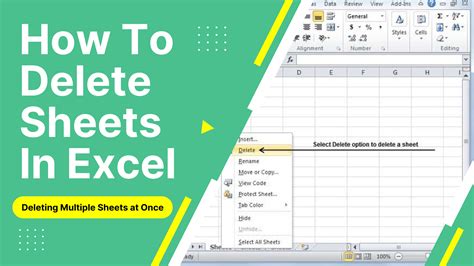 Delete Sheet in Excel