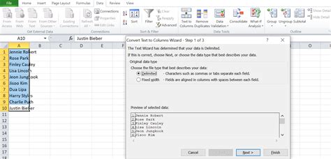 Excel delimiter image 1