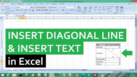 Diagonal cell division using a diagonal line object