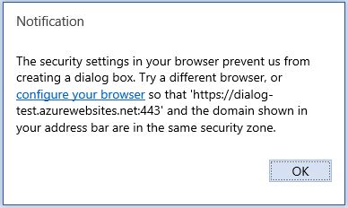 Excel Dialog Box Error Message