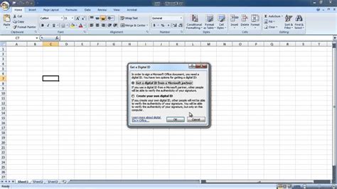 Excel Digital Signature Free