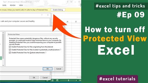 Excel Disable Protected View