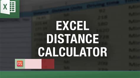 Excel Distance Calculation Add-in