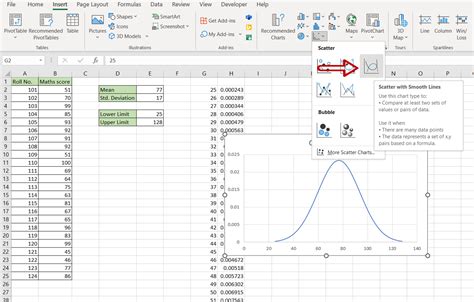 Excel Distribution Plot