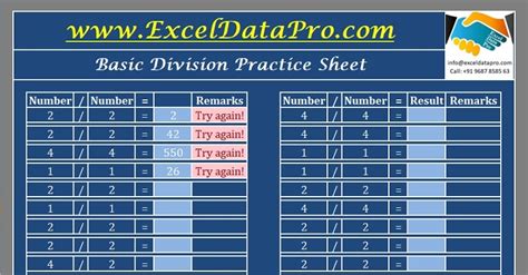 Best practices for dividing in Excel