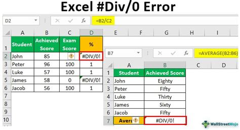 Common mistakes to avoid when dividing in Excel