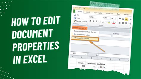 Excel Document Properties on Mac