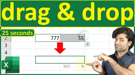 Drag and Drop Columns in Excel