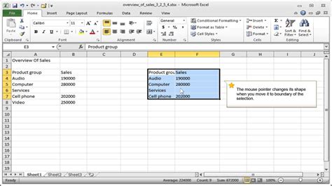 Excel Drag and Drop Copy